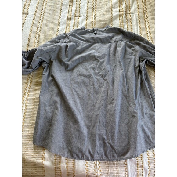 Chef Works Women’s Black Stripe Button-Down Long Sleeve Uniform Shirt Size 2XL - Picture 5 of 11